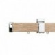 Berlin 35x35mm Pine Pole with metal parts, Textured Rose Gold