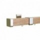 Berlin 35x35mm Pine Pole with metal parts, Textured Rose Gold