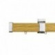 Berlin 35x35mm Pine Pole with metal parts, Textured Gold