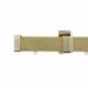 Provence 35x35mm Pine Pole with metal parts, Grey lacquered