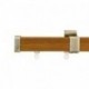 Provence 35x35mm Pine Pole with metal parts, Brown