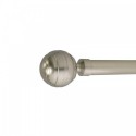 Reims 28mm Finial, Metal, Shown with Satin Nickel Pole