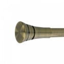 Reims 28mm Finial, Metal, Shown with Antique Brass Pole Pole