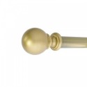 Reims 28mm Finial, Poly+Metal, Shown with Antique Brass Pole