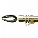 Reims 35mm Finial, Metal, Shown with Antique Brass Pole