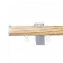 Lund 5mm End Cap with 35mm Pine fascia pole, Natural, 600mm sample