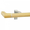 Lund End Return with 35mm Pine fascia pole, Natural, 600mm sample