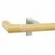 Lund End Return with 35mm Pine fascia pole, Natural, 600mm sample