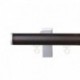 Lund 5mm End Cap with 35mm Pine fascia pole, Black, 600mm sample