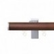 Lund 5mm End Cap with 35mm pine fascia pole, Brown, 600mm sample