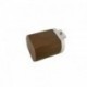 Lund End Cap with 35mm pine fascia pole, Brown, 600mm sample