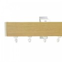 Lund 7mm End Cap with 25x40 mm pine fascia pole, Textured Drift Wood, 600mm sample