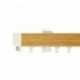 Lund 25mm End Cap with 25x40mm Oak fascia pole, Natural, 600mm sample