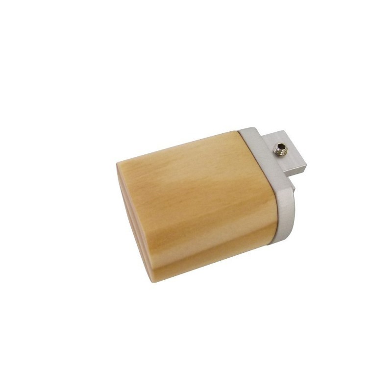 Lund End Cap with 35mm Pine fascia pole, Natural