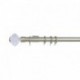 Verona 25mm Aluminum Pole with Metal Finial VNF2509, Clean and Champagne Gold