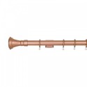 Verona 25mm Aluminum Pole with Metal Finial VNF2507, Rose Gold
