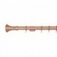 Verona 25mm Aluminum Pole with Metal Finial VNF2507, Rose Gold