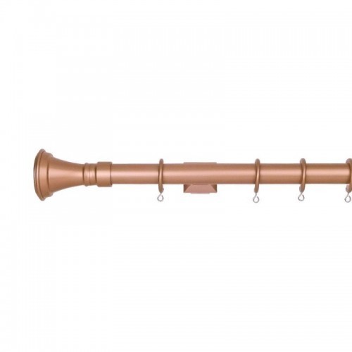 Verona 25mm Aluminum Pole with Metal Finial VNF2507, Rose Gold