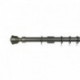 Verona 25mm Aluminum Pole with Metal Finial VNF2506, Mocha Gold