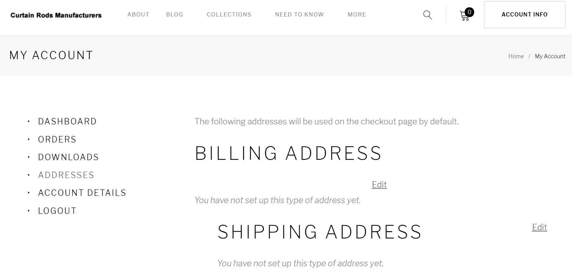 Please provide your Billing address and Shipping address both.