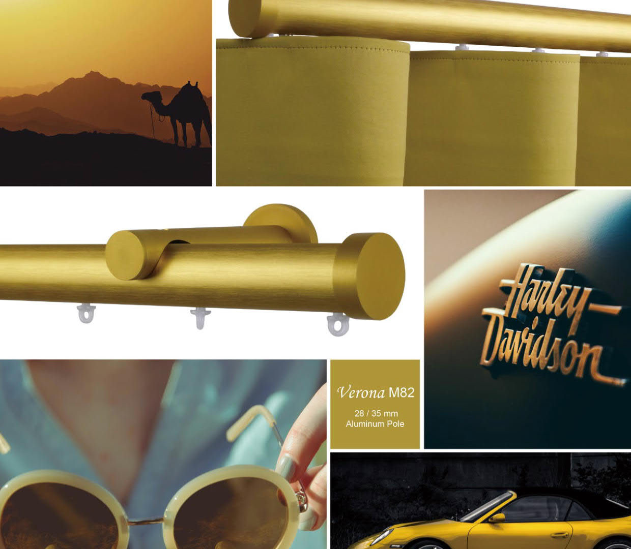 Verona m82 28 mm aluminum pole, a versatile range of poles for colour-minded ambience planning.