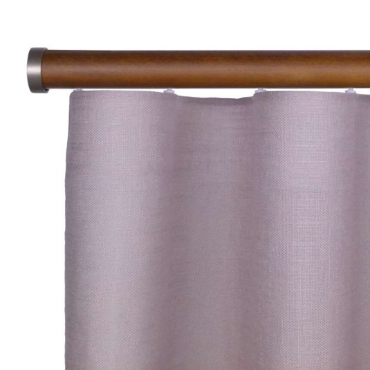 Provence M71 35 mm Wood Pole Set for 8 cm Wave Curtains Dark Oak