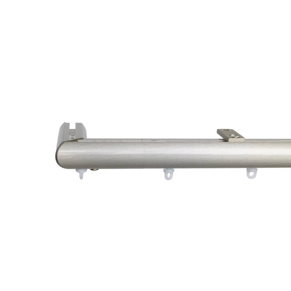 Helsinki M51 28 mm Aluminum Pole Set Ceiling Bracket for 6 cm Wave Curtains Champagne