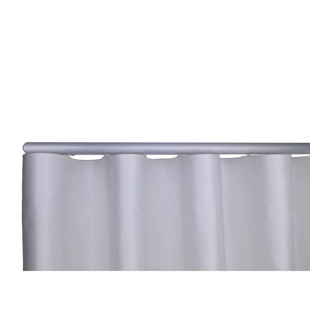 Helsinki M51 28 mm Aluminum Pole Set Single Bracket for 6 cm Wave Curtains Natural