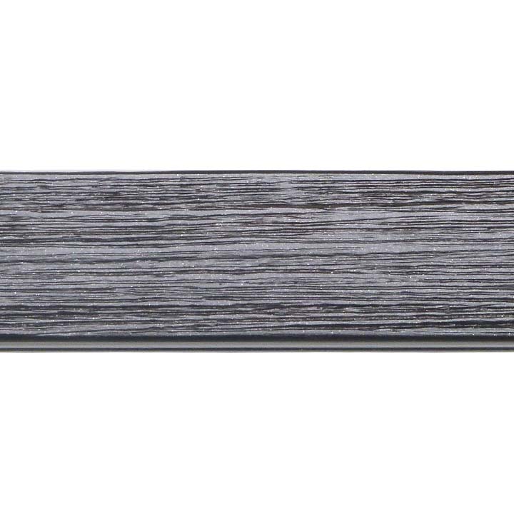 Berlin M51 35 x 35 mm   Wood Poles for Wave Curtains Textured Jat Black