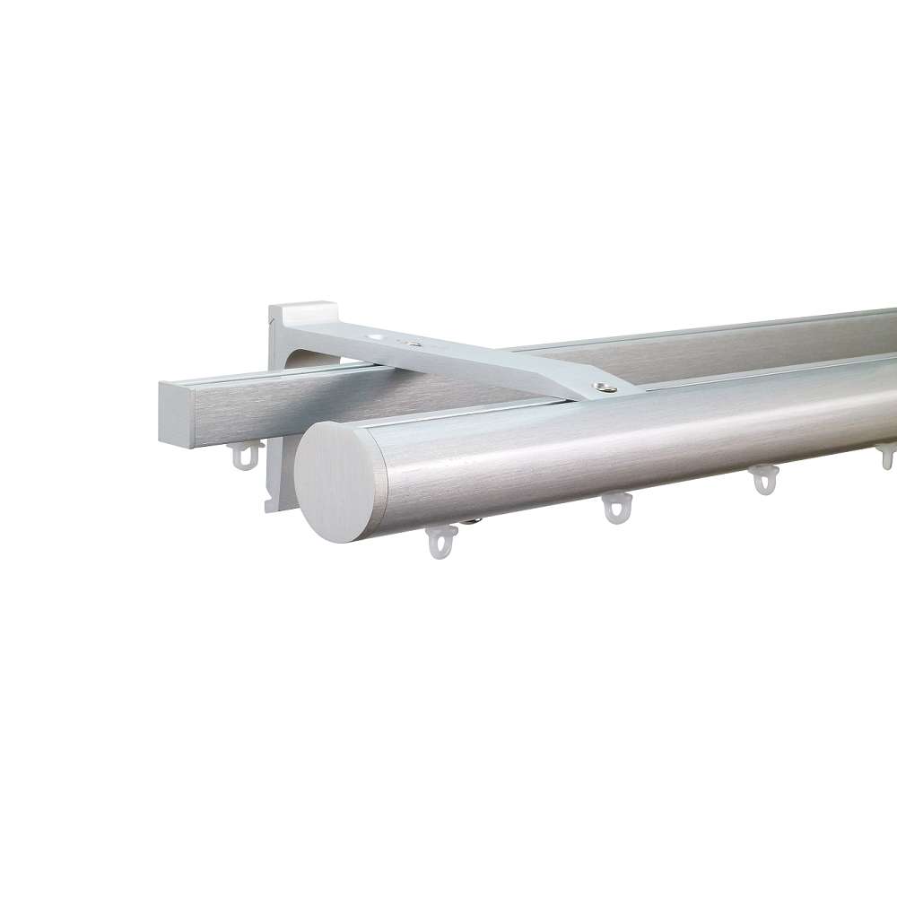 Helsinki M51 35 mm Aluminum Pole for Set Double Bracket for 6 cm Wave Curtains Natural 1 Helsinki M51 35 mm Aluminum Pole for Set Double Bracket for 6 cm Wave Curtains Natural