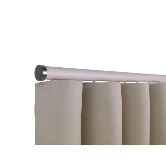 Provence M52 35  mm Wood Pole Set Single Bracketfor 6 cm Wave Curtains Ivory