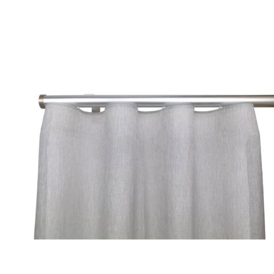 Provence M71 35 mm Wood Pole Set for 8 cm Wave Curtains Silver