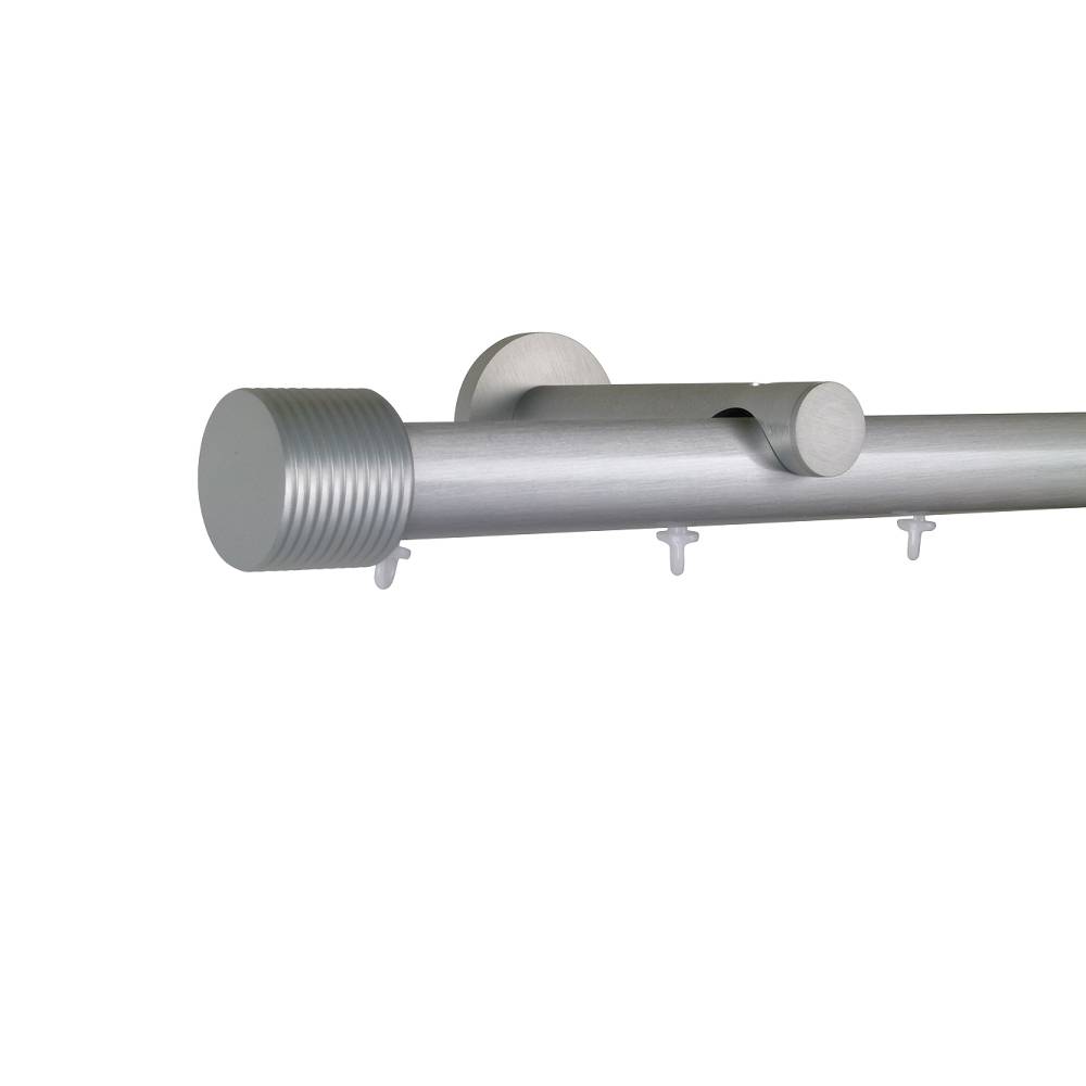 Verona M81 28 mm Cylinder Aluminum Poles Set Single Bracket for 8cm Wave Curtains Natural 1 Verona M81 28 mm Cylinder Aluminum Poles Set Single Bracket for 8cm Wave Curtains Natural