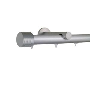 Verona M81 28 mm Cylinder Aluminum Poles Set Single Bracket for 8cm Wave Curtains Natural