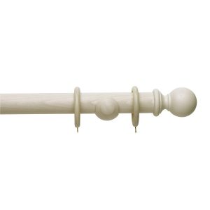 Vintage 50 mm Pole Set Ball Ivory Wash