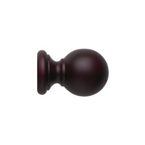 Vintage 40mm Finial Ball Loose Mahogany