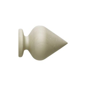 Vintage 40mm Finial Peardrop Loose Ivory Wash