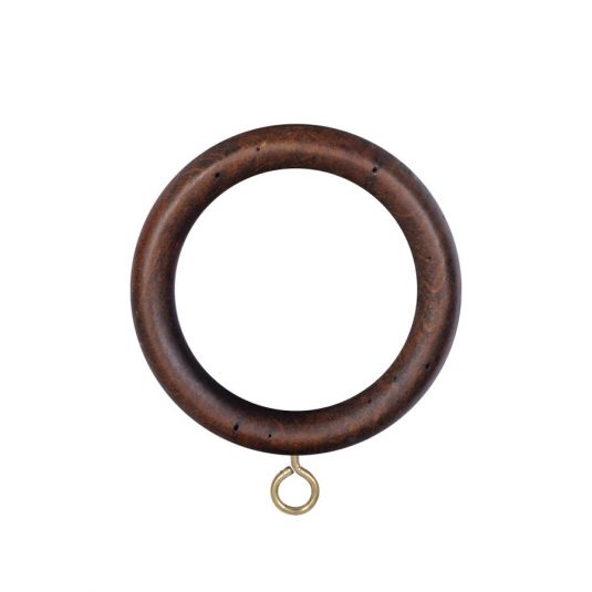 Vintage 40mm Ring Pack of 6 Dark Oak