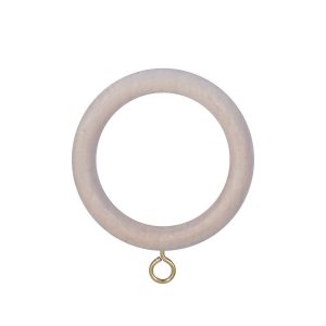 Vintage 40mm Ring Pack of 6 Ivory Wash