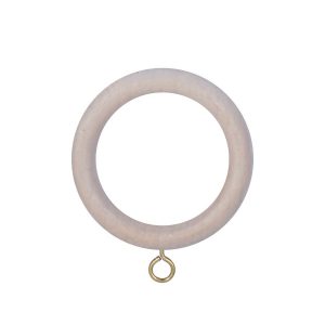 Vintage 40mm Ring Pack of 6 Ivory Wash