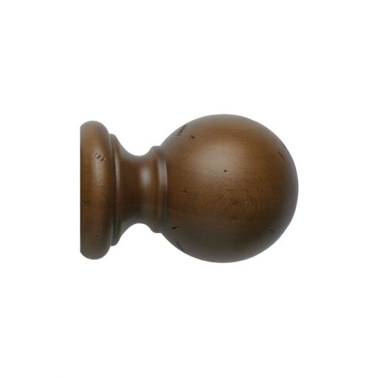 Vintage 50mm Finial Ball Loose Dark Oak