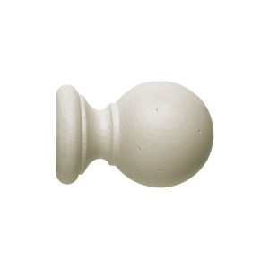 Vintage 50mm Finial Ball Loose Ivory Wash
