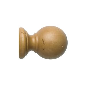 Vintage 50mm Finial Ball Loose Light Oak