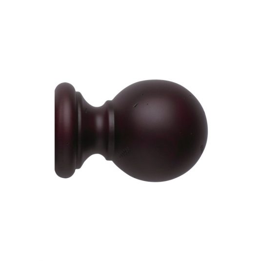 Vintage 50mm Finial Ball Loose Mahogany