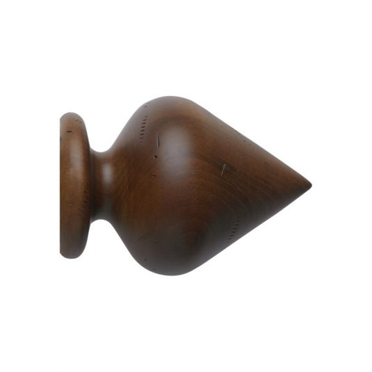 Vintage 50mm Finial Peardrop Loose Dark Oak