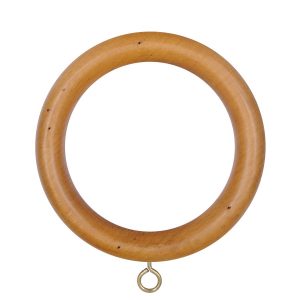 Vintage 50mm Ring Pack of 6 Light Oak